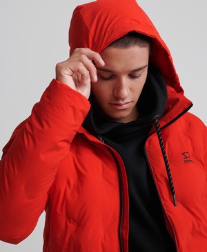 Superdry Echo Quilted Puffer Férfi Kabát Narancssárga | QJZKW7461